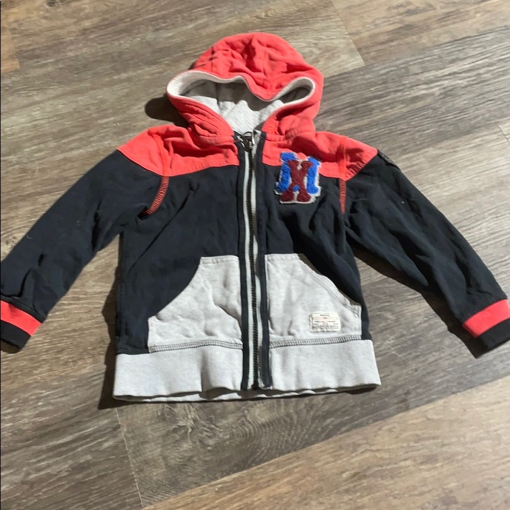 4/$20 Boys Mexx Zip Up Hoodie Sz 24-30 mth